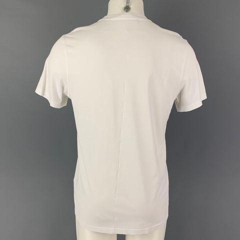 GIVENCHY Size M White Embroidery Cotton Love T-shirt