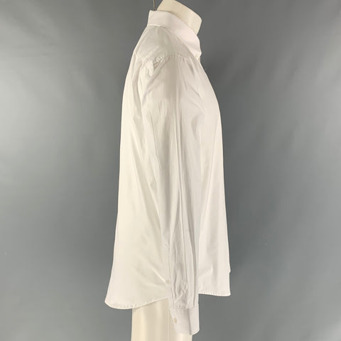 RM WILLIAMS Camisa de manga larga con botones de algodón sólido blanco talla L