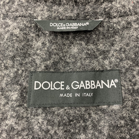 DOLCE & GABBANA Size 40 Grey Heather Alpaca / Nylon Sport Coat