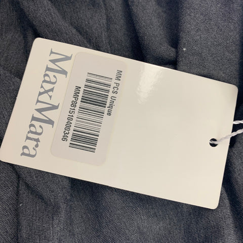 MAX MARA Vestido de manga larga con cinturón de viscosa gris talla 8