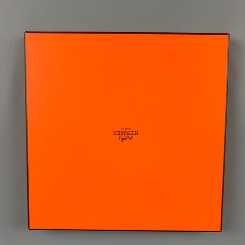 HERMES Multi-Color Silk Twill Pocket Square