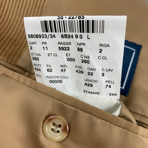POLO by RALPH LAUREN Blue Label Size 44 Beige Corduroy Cotton Sport Coat