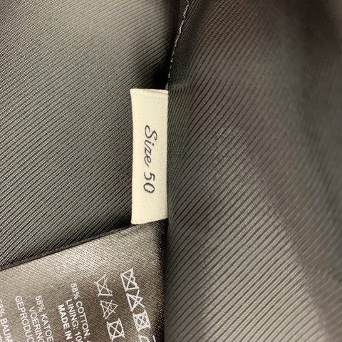 DRIES VAN NOTEN Size 40 Orange Cotton / Viscose Notch Lapel Suit