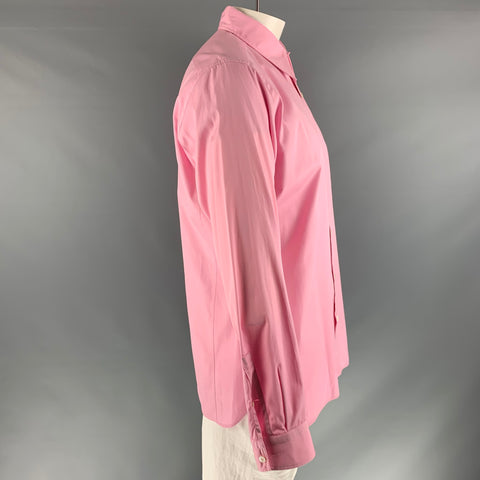 TOM FORD Size XL Pink Cotton Long Sleeve Shirt