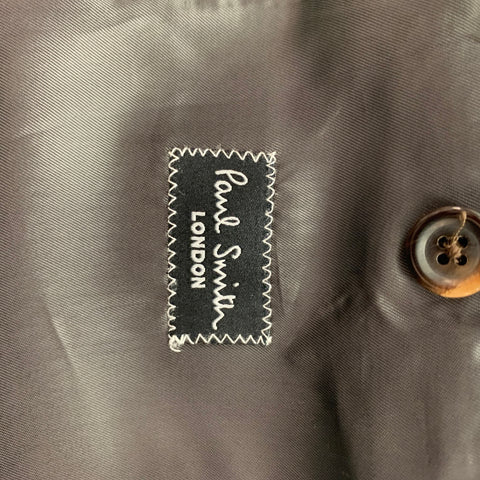 PAUL SMITH Size 44 Brown Wool / Mohair Single Breasted Sport Coat