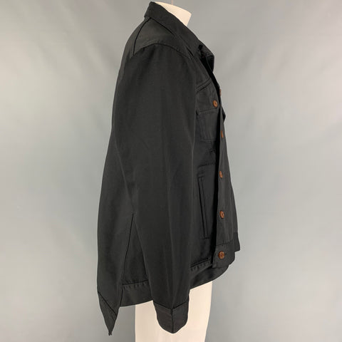 COMME des GARCONS HOMME PLUS Size L Black Polyester Oversized Jacket