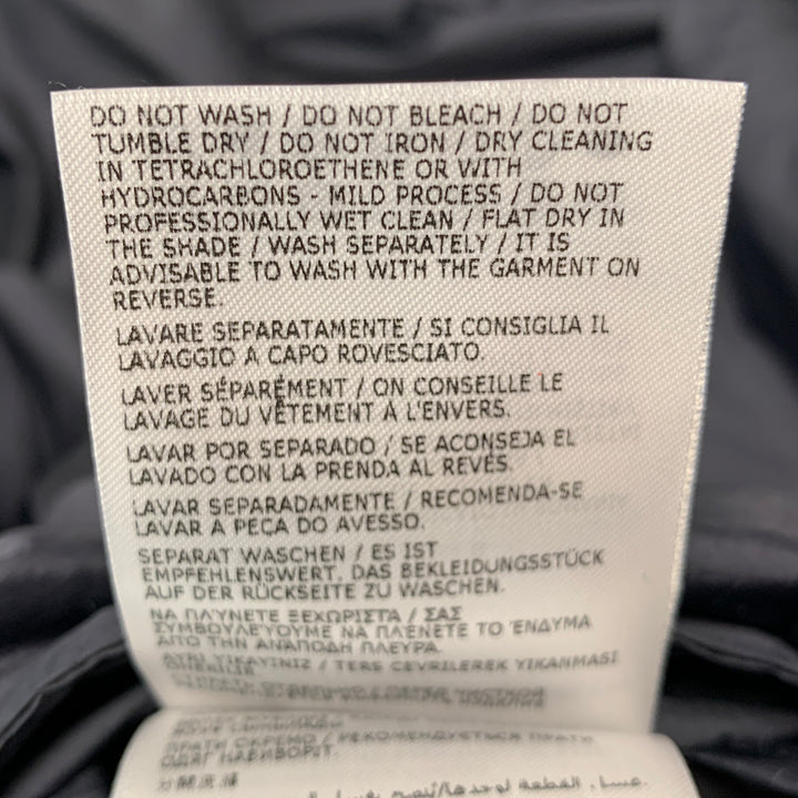 MONCLER GRENOBLE Size XXL Green Navy Fleece Zip Up Jacket