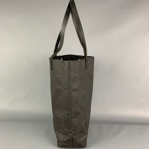 LANGACKERHAUSL Charcoal Wrinkled Paper Tote Bag