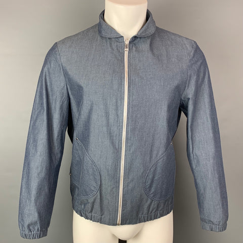 O'KEAN &amp; Co Talla 36 Chaqueta con cremallera de algodón azul