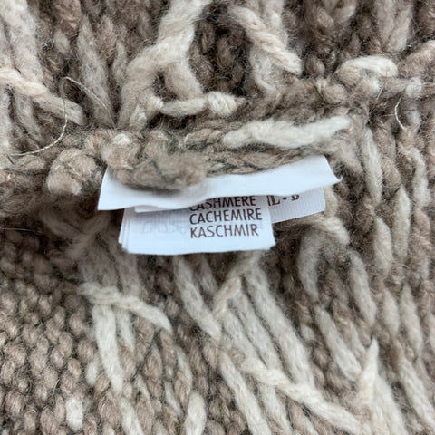 BRUNELLO CUCINELLI Size 42 Oatmeal Fairisle Cashmere Buttoned Jacket