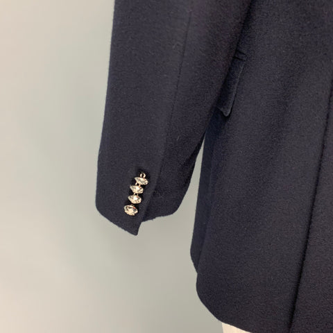 POLO by RALPH LAUREN Size 44 Navy Cashmere Notch Lapel Sport Coat
