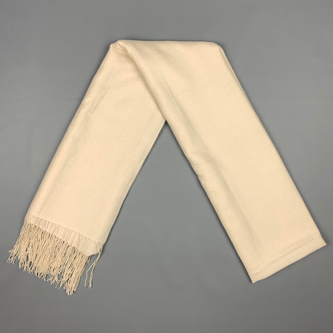 Écharpe à franges crème VINTAGE