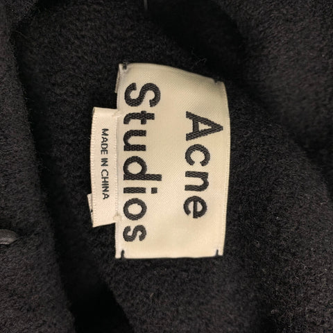 ACNE STUDIOS Size M Black Knit Merino Wool High Collar Sweater