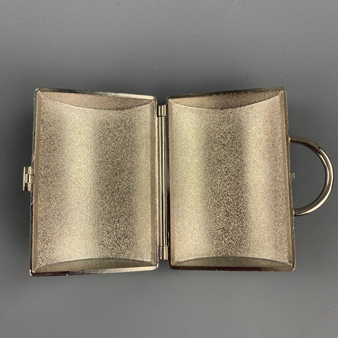 JUDITH LEIBER Silver Tone Butterfly Pill Box