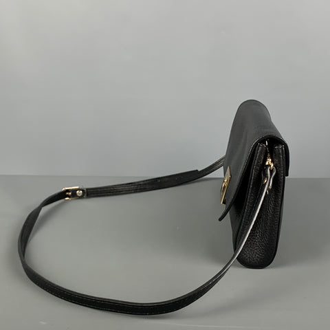VERSACE COLLECTION Black Pebble Grain Leather Handbag & Leather Goods