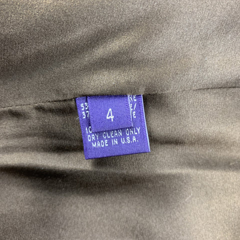 RALPH LAUREN Purple Lable Size 4 Brown Tweed Wool / Cashmere A-Line Skirt