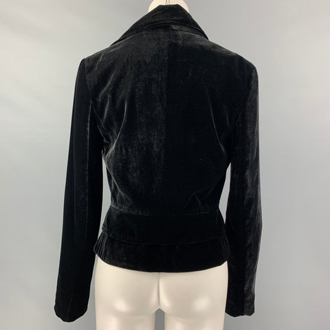 MARTIN GRANT Size M Black Viscose Blend Single breasted Jacket