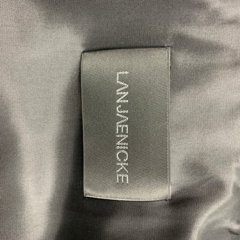 LAN JAENICKE Size S Black Cashmere Hidden Snaps Coat