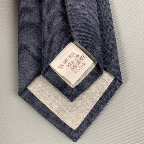 BRUNELLO CUCINELLI Corbata de lana Lana azul marino