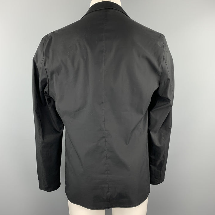 Z ZEGNA Size M Black Polyester / Wool Reversible Sport Coat