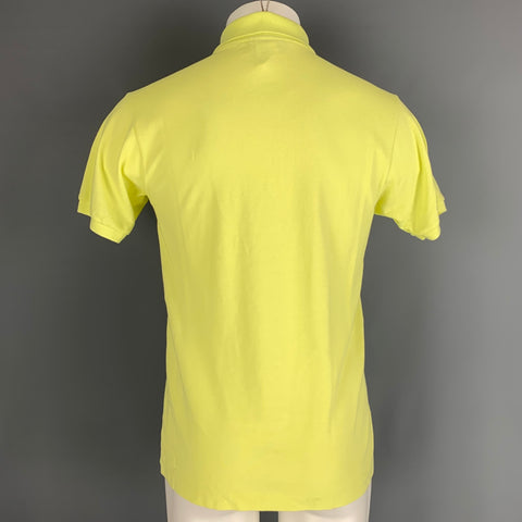 Polo LACOSTE de algodón amarillo talla S