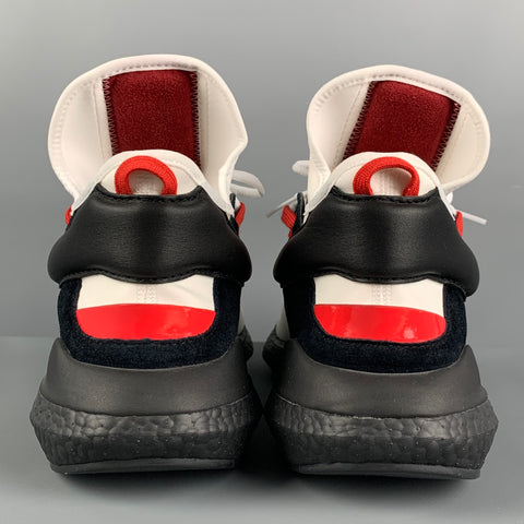 Y-3 par YOHJI YAMAMOTO Taille 12 Baskets basses en tissus mélangés noir et blanc