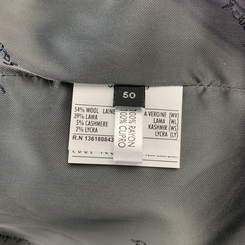 SALVATORE FERRAGAMO Size 40 Grey Wool Blend Raglan Jacket