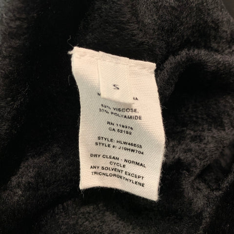 HELMUT LANG Taille S Haut décontracté à manches courtes en polyamide viscose noir