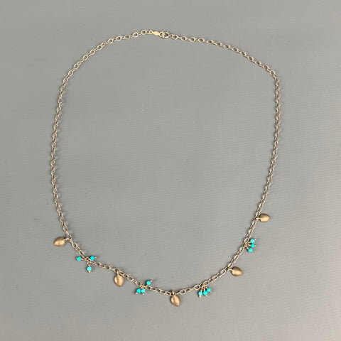 ME&RO Sterling Silver & Turquoise Necklace