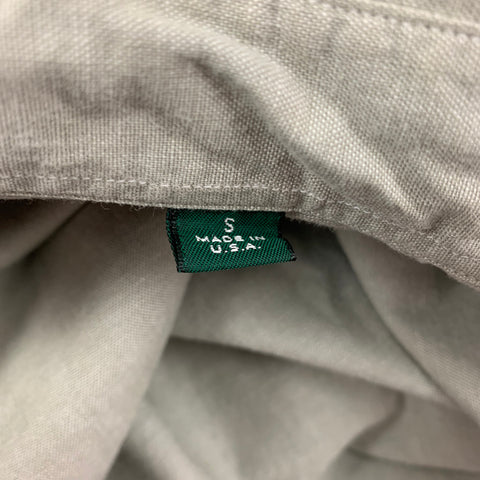 GITMAN BROS Size S Green Sage Cotton Oxford Long Sleeve Shirt