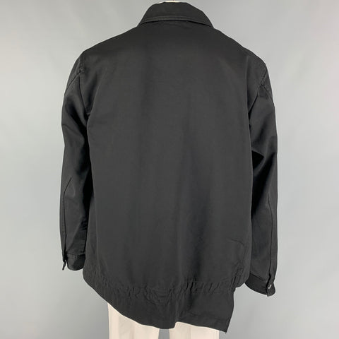COMME des GARCONS HOMME PLUS Size L Black Polyester Asymmetrical Oversized Jacket