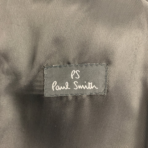 PS by PAUL SMITH Taille 42 Manteau en nylon et laine à carreaux noir olive