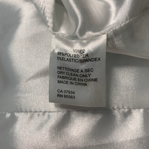 SIMON CHANG Talla 6 Chaqueta de cuadros de mezcla de poliéster gris blanco