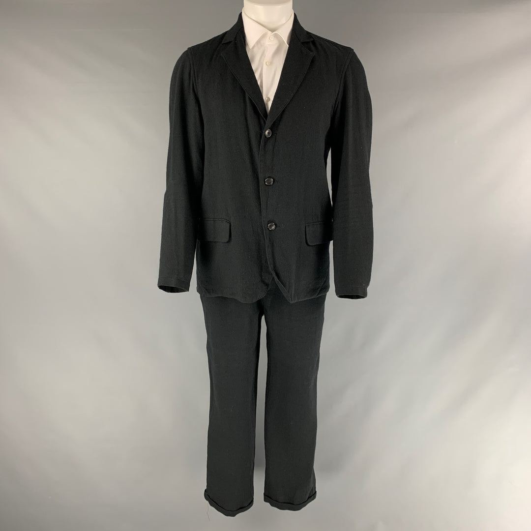OUR LEGACY Size 38 Black Wool Blend Single Breasted Suit