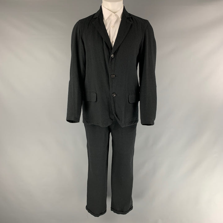 OUR LEGACY Size 38 Black Wool Blend Single Breasted Suit