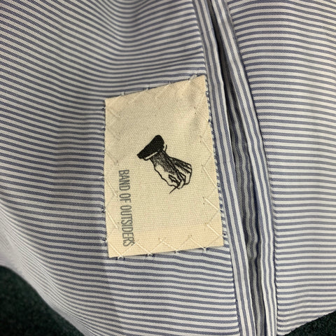 BAND OF OUTSIDERS Size 42 Green Wool Notch Lapel Sport Coat