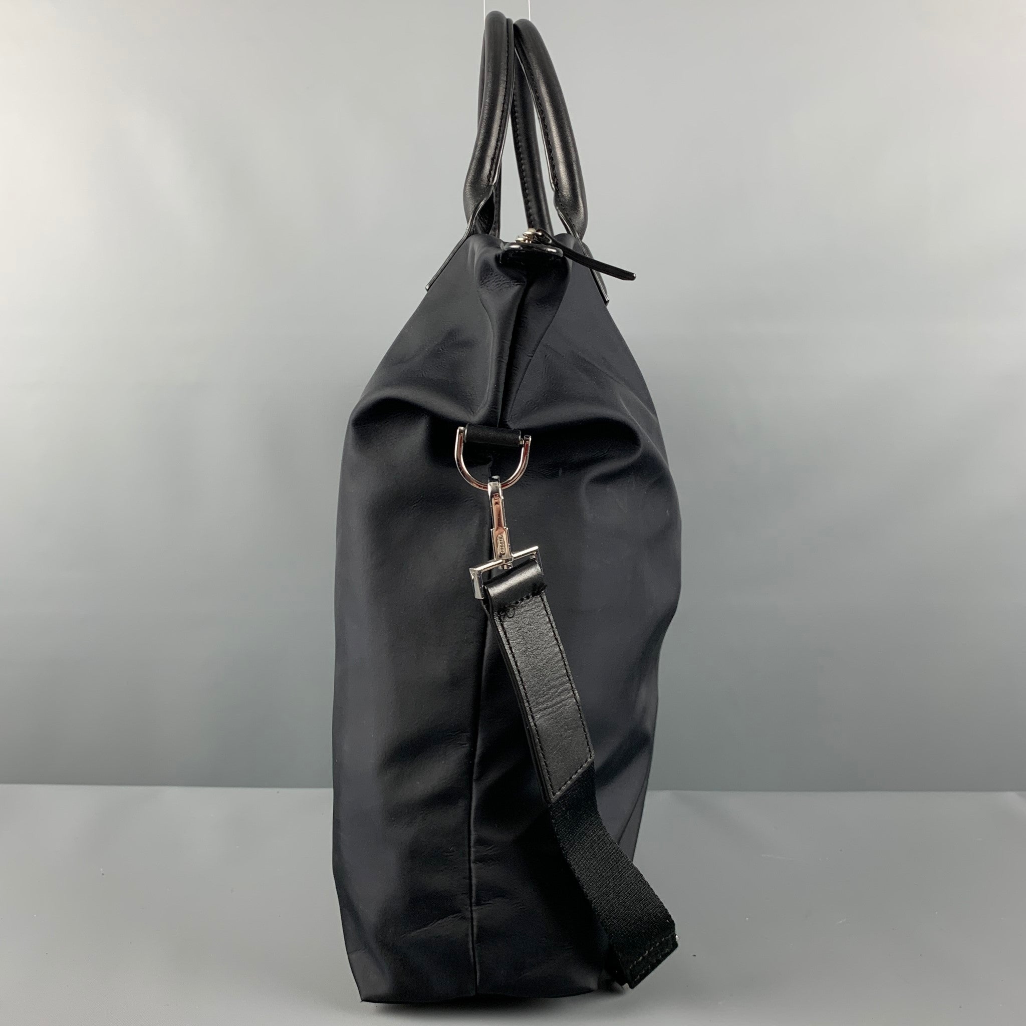 【まい】want les essentiels de la vie WANT LES ESSENTIELS DE LA VIE Black Nylon Leather Tote Bags