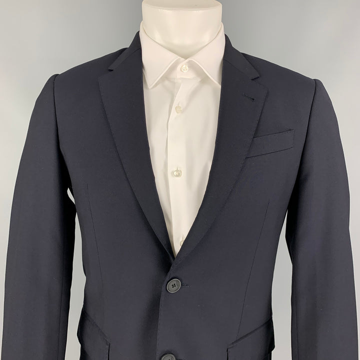 PAUL SMITH The Byard  Size 36 Navy Wool / Mohair Single Breasted Notch Lapel Suit