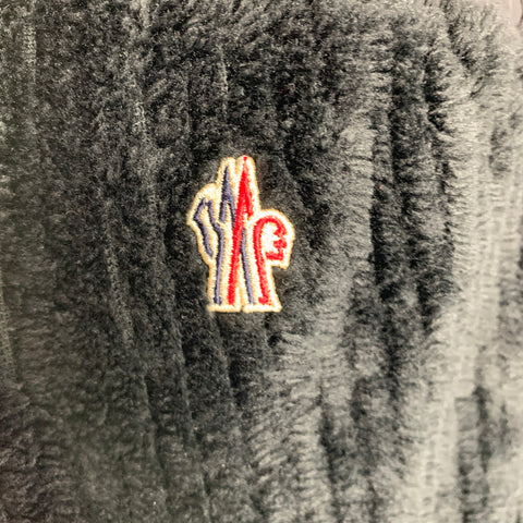 MONCLER Size L Black Corduroy Polyester Elastane Sweatpants Casual Pants