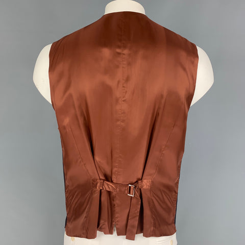 DOLCE & GABBANA Size 46 Brown Wool Buttoned Vest