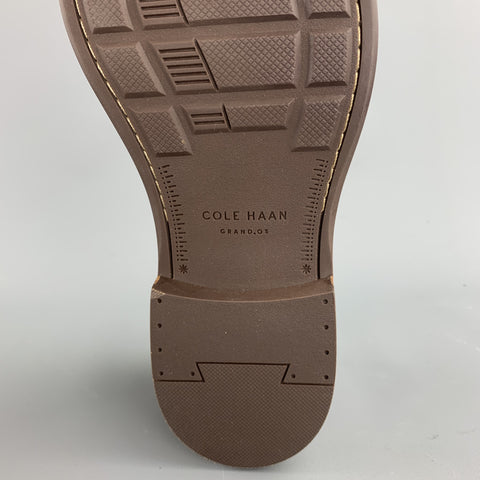 COLE HAAN Size 9.5 Tan Solid Leather Slip On Loafers
