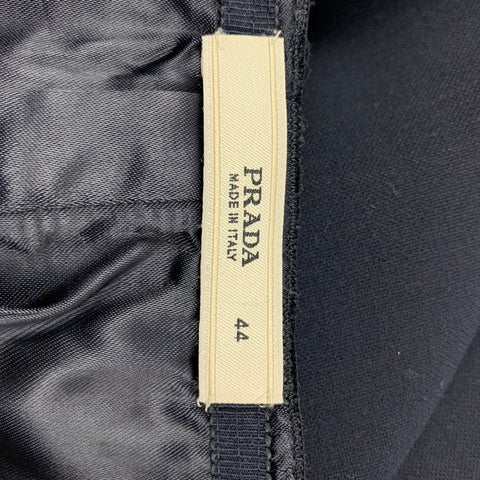 PRADA Falda lápiz de mezcla de lana azul marino talla 8