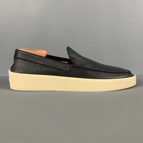 FEAR OF GOD Size 11 Black Slide Loafers