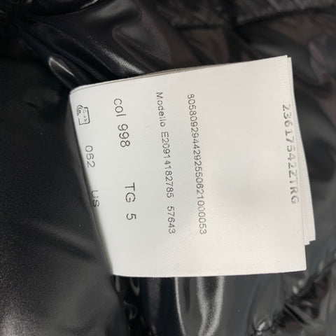 MONCLER  Size 44 Black & White Plaid Wool Down Filled Jacket