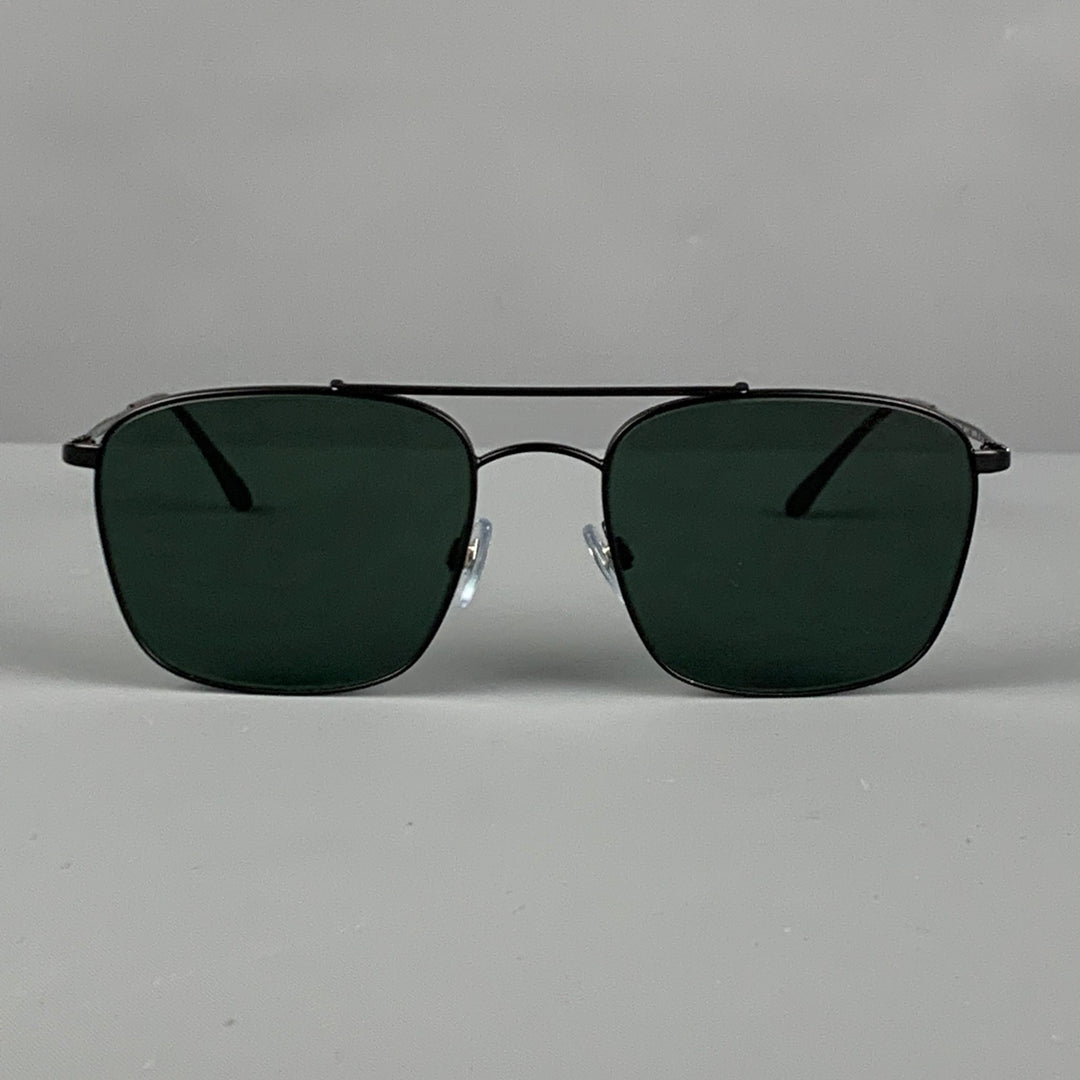 GIORGIO ARMANI AR 6080 Gafas de sol de aviador de metal negro