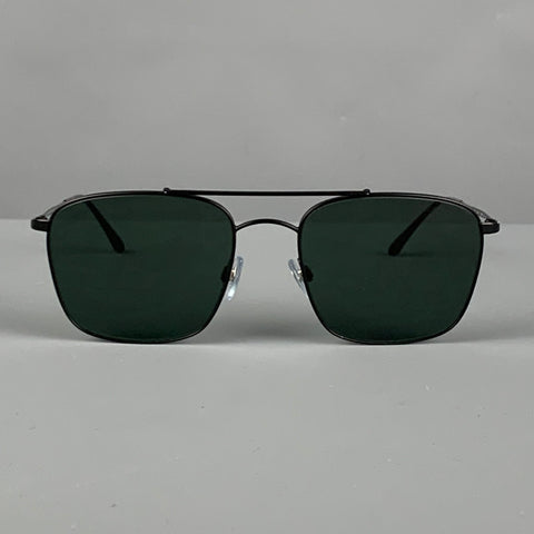 GIORGIO ARMANI AR 6080 Black Metal Aviator Sunglasses