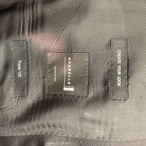 HUGO BOSS Super 120 Taille 42 Manteau de sport à revers cranté en laine noire régulière