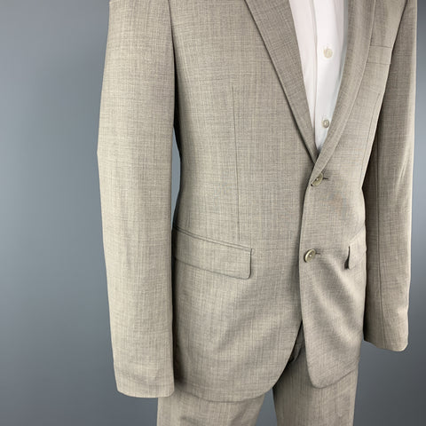 THEORY Size 38 Grey Solid Wool Notch Lapel 30 x 33 Suit