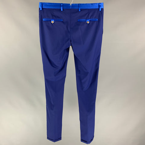 LORDS & FOOLS Size 32 Blue Wool Zip Fly Dress Pants