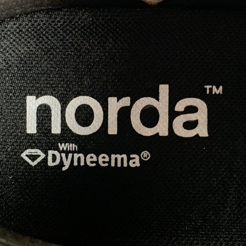 NORDA Size 10 Light Gray Green Polyamide Lace Up Sneakers